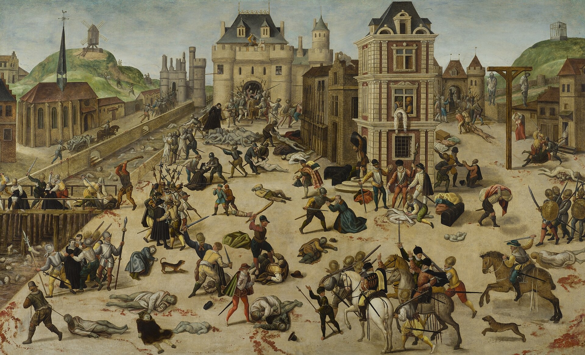 François Dubois, The St Bartholomew's Day Massacre, 16th-century painting