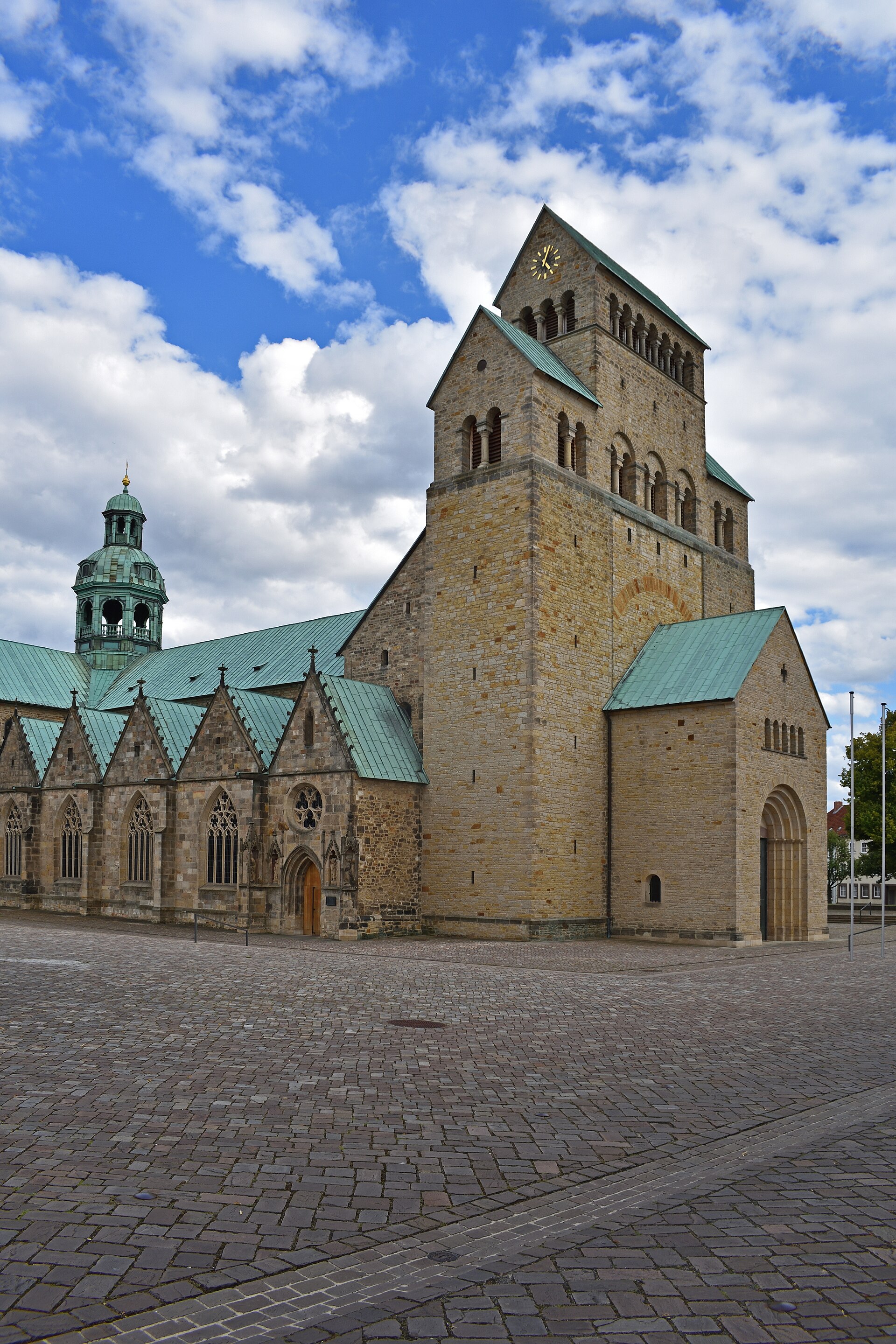 Hildesheim Cathedral from the north-west