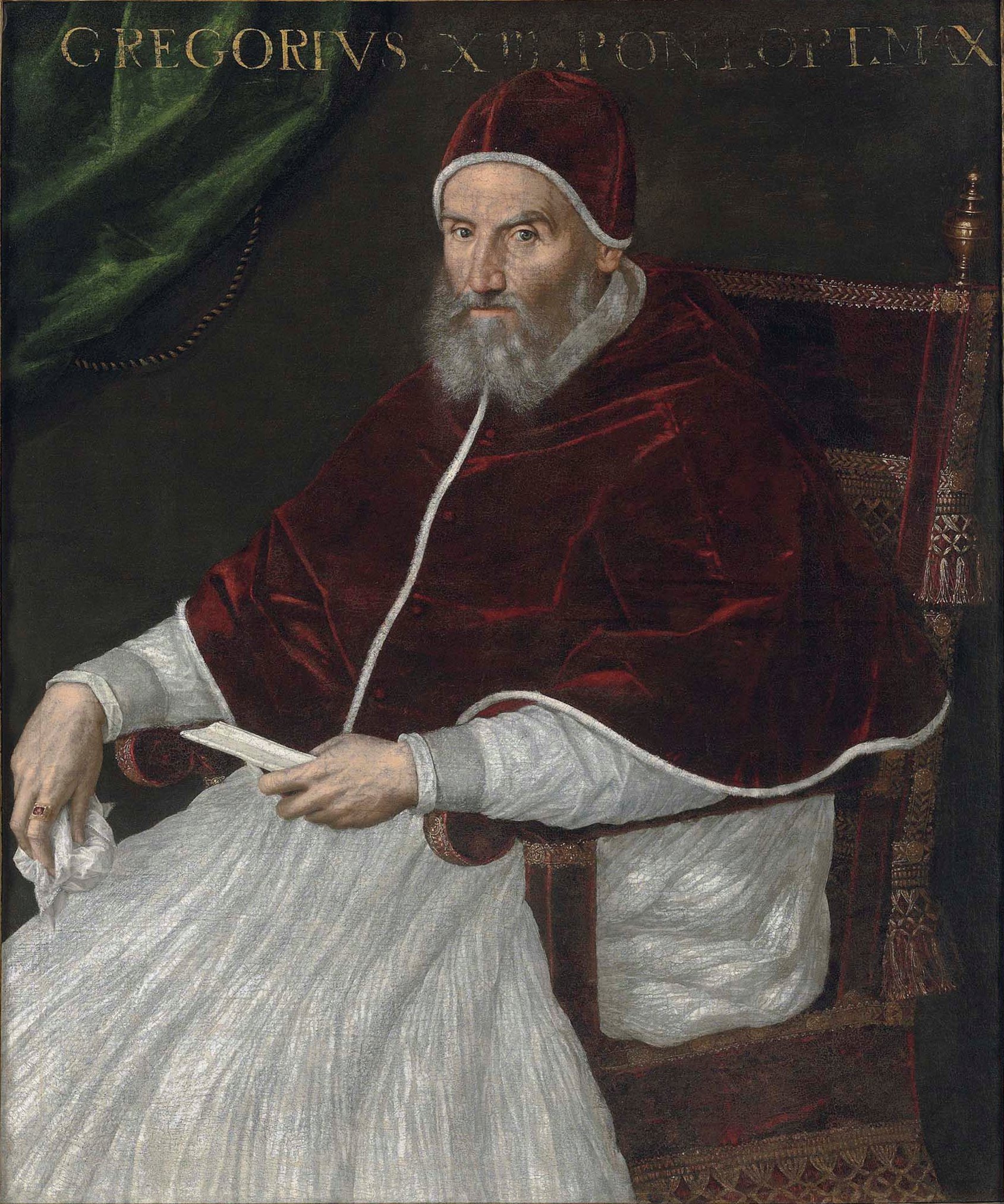 Pope Gregory XIII, portrait by Lavinia Fontana