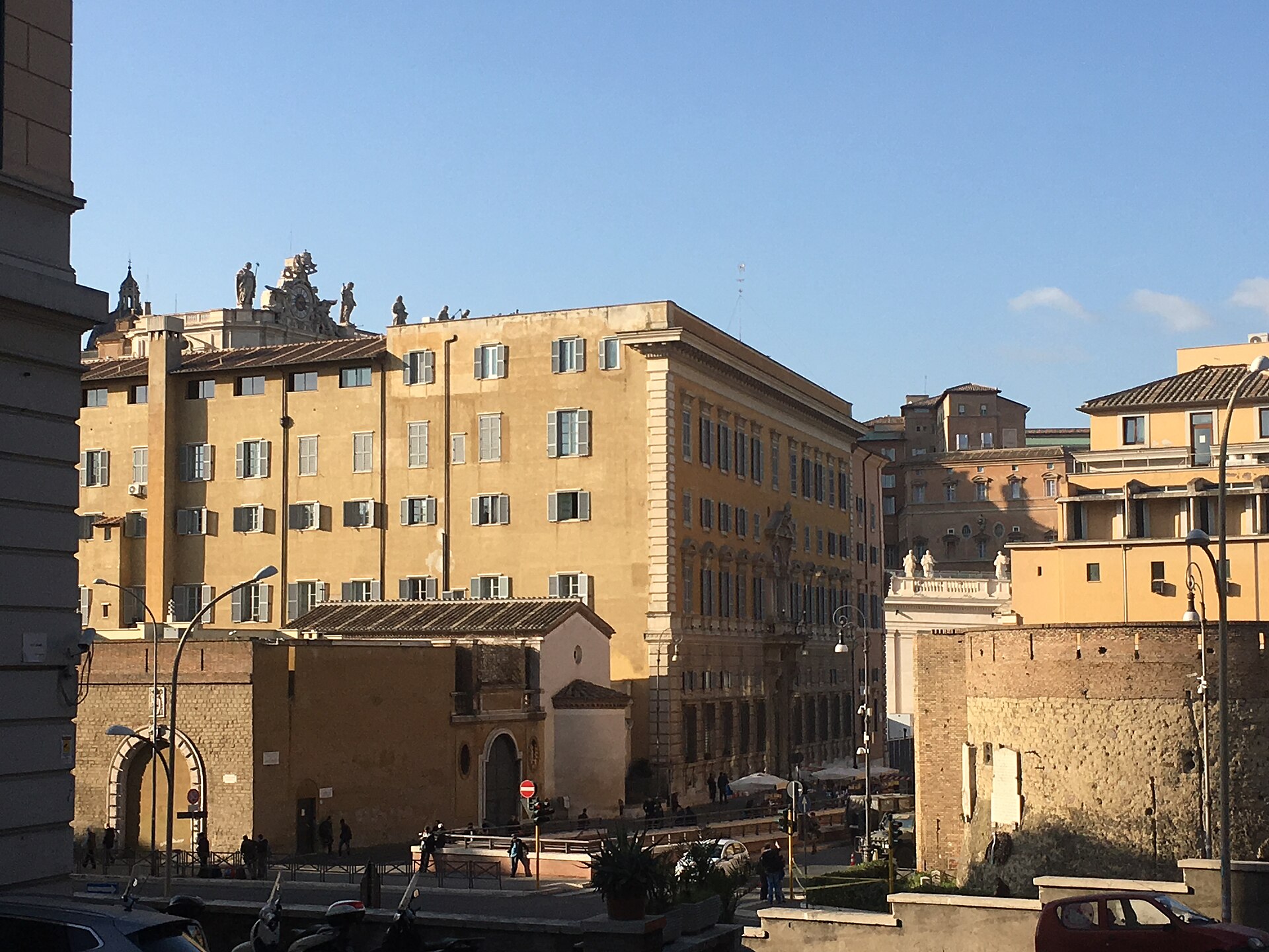 Palazzo del Sant'Uffizio in Rome, seat of the Holy Office, 2017