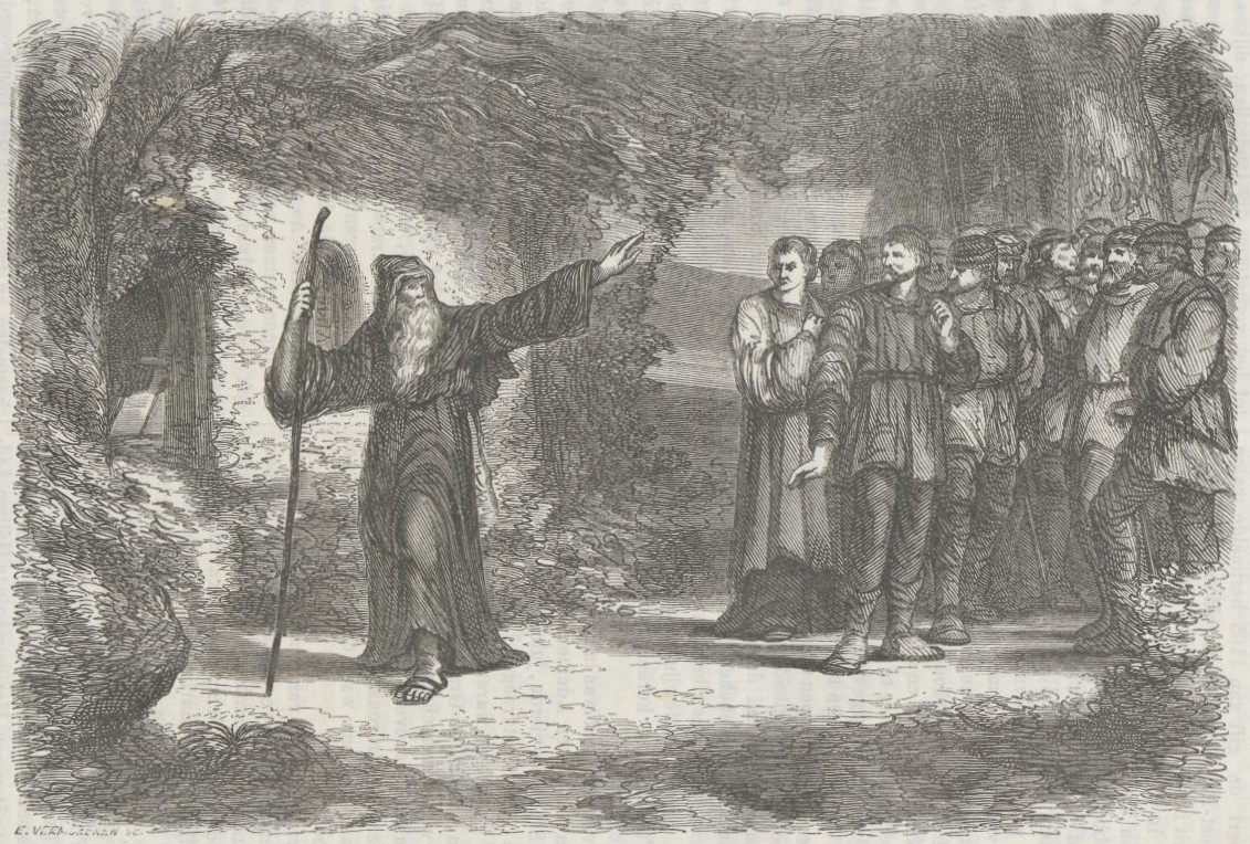 The hermit of Stitswerd preaches against the crusade into the land of the Stedingers, around 1230